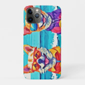 Zonnige strandhonden: kleurrijk schilderij Case-Mate iPhone case (Achterkant)