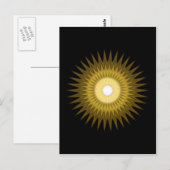 zonnige symbolen briefkaart (Voorkant / Achterkant)