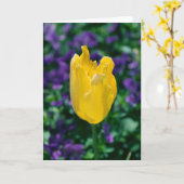 Zonnige Tulp Kaart (Gele Bloem)