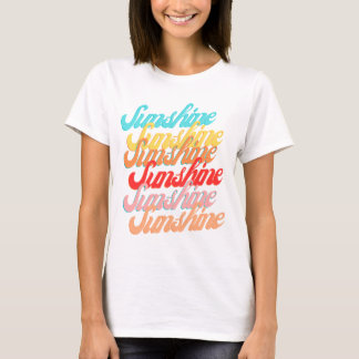 Zonnige Vibes T-Shirt – Positief, Helder & Gelukki