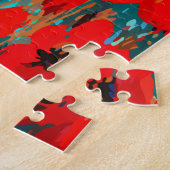 Zonnige Wild Poppies puzzel (Zijkant)