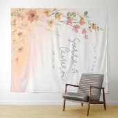 Zonnige Wildflower Bruiloft Gradiënt ID1023 Wandkleed (In Situ (horizontaal))