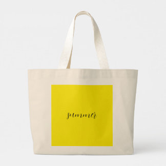 Zonnige zomer gele kom grote tote bag