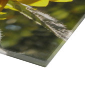 Zonnige Zonnebloem Glas Snijplank (Hoek)