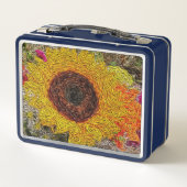 Zonnige Zonnebloem Lunchbox (Achterkant)