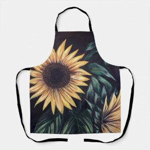 Zonnige Zonnebloem Schildering Bloemrijke Keuken T Schort