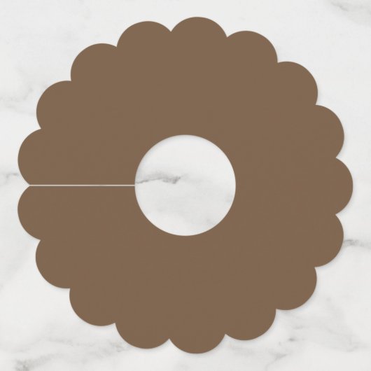 Zonnige zonnebloem wijnglaslabel (Achterkant)