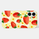 Zonovergoten aardbeien en madeliefjes Case-Mate iPhone case (Achterkant (horizontaal))