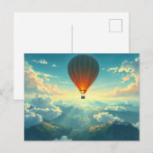 Zonovergoten ballonvaart briefkaart (Voorkant / Achterkant)