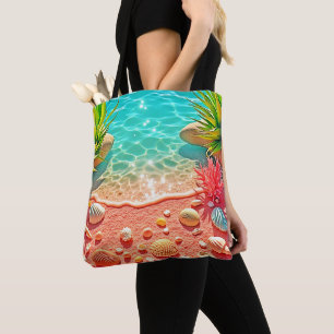Zonovergoten Beach Shells Design Draagtas