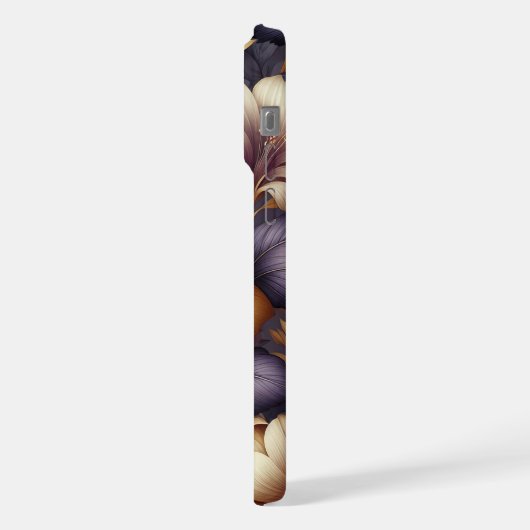 Zonovergoten Bloemblaadjes en Paarse Nevel iPhone Hoesje (Linkerkant)