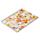 Zonovergoten bloesems: een vreugdevol Notitieboek (Linkerzijde)