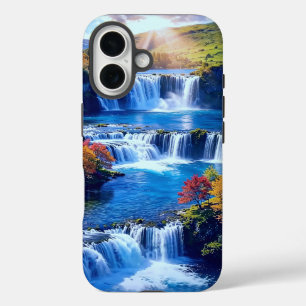Zonovergoten Cascade Dal 001 iPhone 16 Hoesje