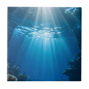 Zonovergoten Coral Reef Tegel Decor Tegeltje