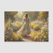 Zonovergoten Garden Maiden - Bloemenpad Decoupage Tissuepapier (Voorkant)