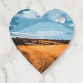 Zonovergoten Gouden Landelijke Zomer Landelijk Vel Bedankjes Labels (Achterkant)