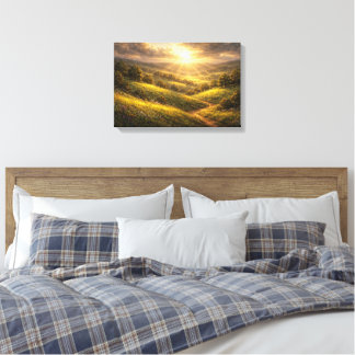 Zonovergoten Gouden Vallei Canvas Afdruk