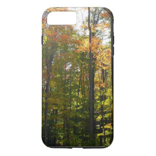 Zonovergoten herfstbos herfstlandschap iPhone 8 plus / 7 plus hoesje
