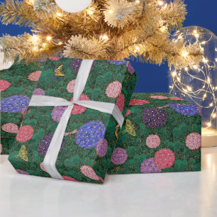 Zonovergoten Hydrangea Tuin Brons Medium Cadeaupapier