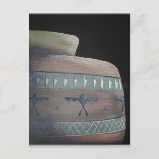 Zonovergoten Indiaas aardewerk Briefkaart (Voorkant)