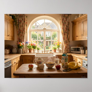 Zonovergoten Keukenposter Cottage Breakfast Poster