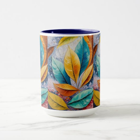 zonovergoten kosmos | Modigliani Leaf Design Mok (Midden)