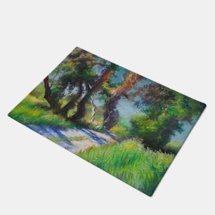 Zonovergoten Olijfgaard Pastel Landschap Deurmat