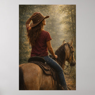 Zonovergoten pad | Paardenkunst | Poster