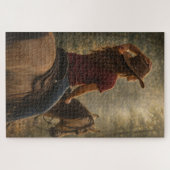 Zonovergoten pad | Paardenkunst | Puzzel (Horizontaal)