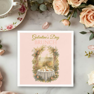 Zonovergoten Rococo Tuin Galentine Brunch Tafel Bl Servet