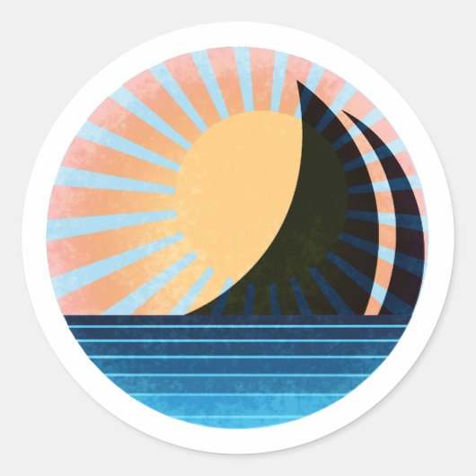 Zonovergoten Sail Sticker Pastel (Voorkant)