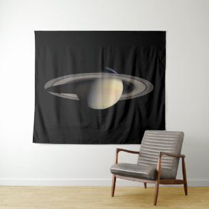 Zonovergoten Saturnus Gasreus door Cassini Wandkleed