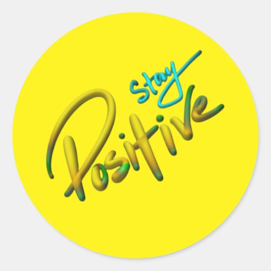 Zonovergoten Sereniteit Ronde Sticker (Voorkant)