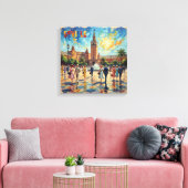 Zonovergoten Sevilla Plein Elegantie Canvas Kunst (Insitu (Woonkamer))