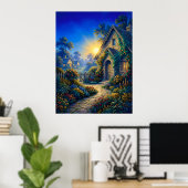 Zonovergoten Tuin bij Dageraad Poster (Thuiskantoor)