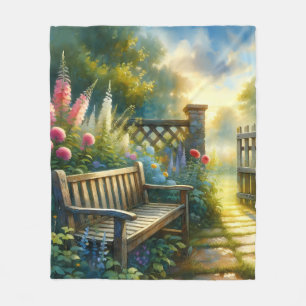 Zonovergoten Tuinpad Hek Scene Fleece Deken