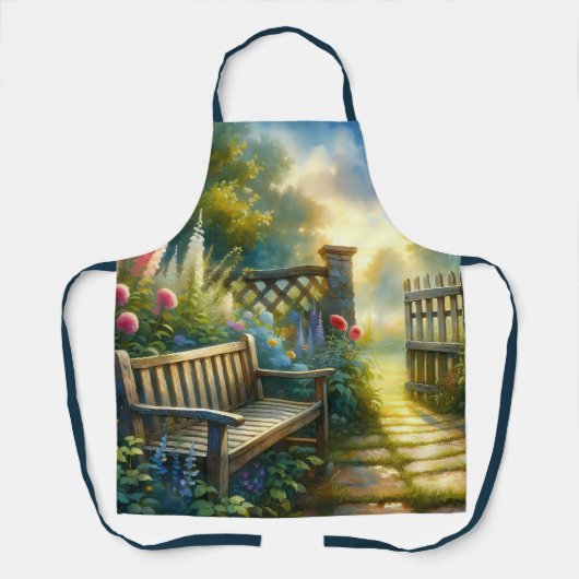 Zonovergoten Tuinpad Poort Scène Schort (Voorkant)