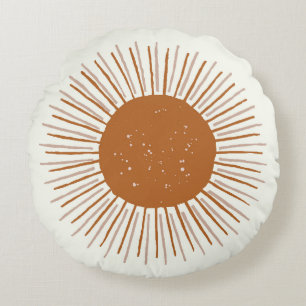 Zonroestboho rond kussen, dorm decor kussen