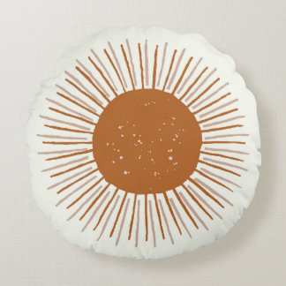 Zonroestboho rond kussen, dorm decor rond kussen