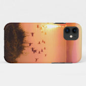 Zonset van roze en perzikmeer Case-Mate iPhone case (Achterkant (horizontaal))