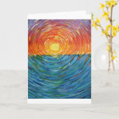 zonsonderende kleuren kaart (Gele Bloem)