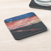 zonsondergang 1 bier onderzetter (Linkerzijde)