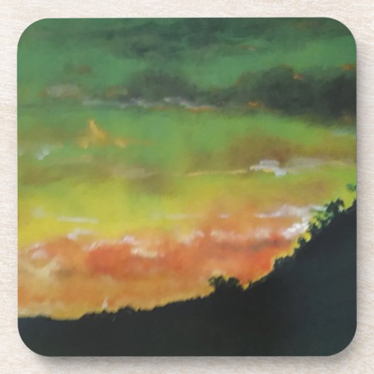 zonsondergang 2 onderzetter (Voorkant)