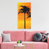 Zonsondergang 3-4 canvas afdruk (Insitu (Woonkamer))