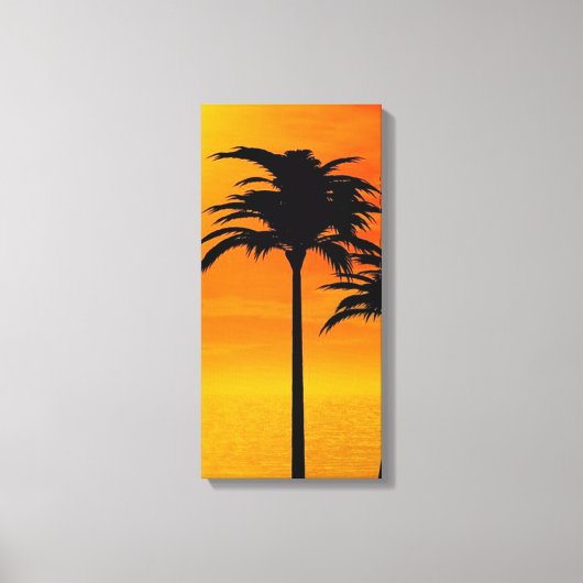 Zonsondergang 3-4 canvas afdruk (Voorkant)