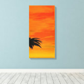 Zonsondergang 4-4 canvas afdruk (Insitu (Houten vloer))