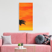 Zonsondergang 4-4 canvas afdruk (Insitu (Woonkamer))