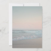 Zonsondergang aan het strand,Slingerlichten Script Kaart (Achterkant)