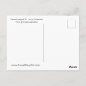 Zonsondergang achter St Louis Cathedral briefkaart (Achterkant)