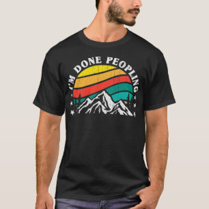 zonsondergang berg im gedaan mensen t-shirt